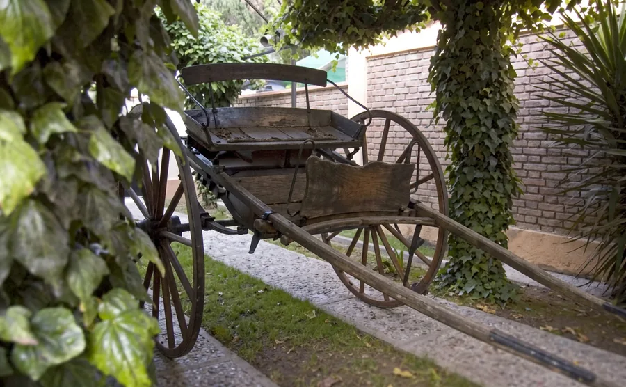 Antigua carreta del fundador Carmine Granata