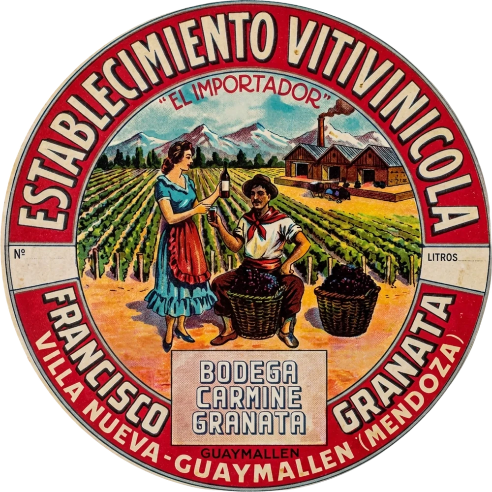 Etiqueta histórica de la bodega
